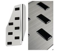 CHROMEMASTER | Poggiapiede Auto in Acciaio Inox - Piastra Antiscivolo per il Piede, Compatibile con Toyota Aygo 5D Hatchback 2014-2022 ; Accessorio Auto: Piastra Poggiapiedi Protettiva e Decorativa