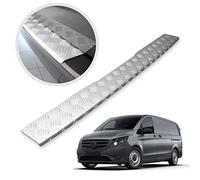 CHROMEMASTER | Protezione paraurti | Compatibile con Mercedes Vito V-Class W447 2014 ; alluminio scanalato; la nostra striscia protettiva protegge il paraurti posteriore dai graffi