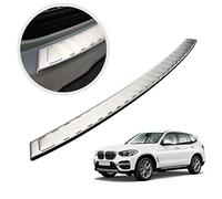 CHROMEMASTER | Protezione paraurti Posteriore | Compatibile con BMW X3 G01 dal 2017 | Acciaio Inox Spazzolato, Argento Opaco | Protezione paraurti Protegge la Vernice del paraurti dai Graffi
