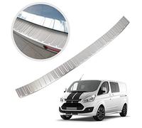 Chromemaster Protezione paraurti Posteriore Compatibile con Ford Transit Custom dal 2012-2023 Acciaio inossidabile INOX spazzolato, Argento opaco | Protezione paraurti protegge la vernice del paraurti
