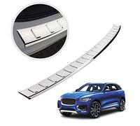 CHROMEMASTER | Protezione paraurti Posteriore | Compatibile con Jaguar F-Pace dal 2016 | Acciaio INOX lucido/cromo | Protezione paraurti protegge la vernice del paraurti dai graffi