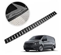 Chromemaster | Protezione paraurti Posteriore | Compatibile con Mercedes Vito Classe V W447 dal 2014- | Acciaio innosidabile con adesivo che imita la fibra di carbonio (Carbon) | Proteggi il paraurti