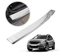 Chromemaster | Protezione paraurti Posteriore | Compatibile con Peugeot 2008 2013-2019 | Acciaio INOX lucido/cromato | Protezione paraurti protegge la vernice del paraurti dai graffi