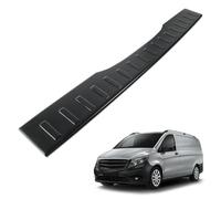 CHROMEMASTER | Protezione paraurti Posteriore, fino a 131 cm | Compatibile con Mercedes Vito V-Class W447 2014- | Acciaio Inossidabile Verniciato Nero, Opaco | Protegge la Vernice del dai Graffi