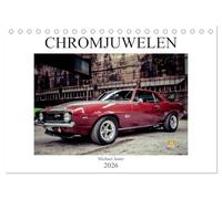 Chromjuwelen von Michael Jaster (Tischkalender 2026 DIN A5 quer), CALVENDO Monatskalender: Wunderschöne klassische Fahrzeuge aus dem letzten Jahrhundert
