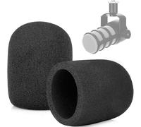 ChromLives - Parabrezza per Rode Podmic, confezione da 2 coperture in schiuma per microfono, compatibile con Rode Podmic, Procaster, Podcaster, NT1, NT-USB, custodia di ricambio per microfono per