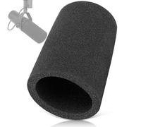 ChromLives Parabrezza per SM7B, filtro antipop per microfono compatibile con Shure SM7B, ricambio in schiuma per microfono, copertura antivento per riduzione del rumore, nero