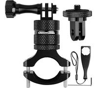 ChromLives - Supporto per manubrio in alluminio con rotazione di 360 gradi, supporto per bicicletta da montagna e moto, compatibile con GoPro Hero 9/8/7/6/5, Action Camera, Osmo