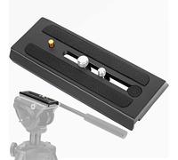 ChromLives Supporto per telecamera a piastra scorrevole rapido con viti di montaggio da 1/4" e 3/8" compatibile con Manfrotto 501HDV 503HDV MH055M0-Q5 701HDV