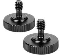 ChromLives Vite ad Alette Vite per Treppiede 1/4" Vite a Testa Zigrinata Adattatore per Montaggio a Vite con Staffa 1/4" L a Sgancio Rapido con Attacco Filettato 1/4" -20 Inferiore Confezione da 2