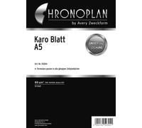 Chronoplan 50304 Forms Notepaper (A5) 50 Sheets White DIN A5 Chequered