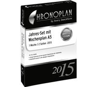 CHRONOPLAN - CHRONOPLAN Jahres-Set Wochenplan 2015, A5