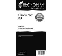Chronoplan - Fogli vuoti A righe Media