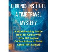 Chronos Institute: A Time Travel Mystery: A Mind-Bending Puzzle Book for Adults with Over 200 Logical Contradictions to Solve | Large Print Edition