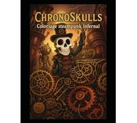 ChronoSkulls Coloriage steampunk infernal: Livre de coloriage grand format - Crânes et machines pour esprits créatifs -