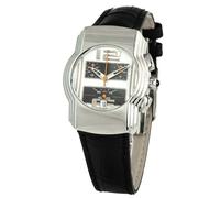 Chronotech Black Leather Dress Watch