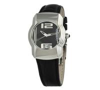 Chronotech Black Leather Dress Watch