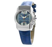 Chronotech Blue Leather Dress Watch