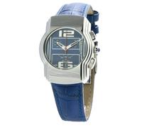 Chronotech Blue Leather Dress Watch