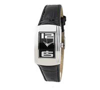 Chronotech Orologio Donna CT7017L-04 – Analogico al quarzo, Ø 25 mm, cinturino pelle di vitello nero