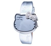 Chronotech Silver Leather Digital Watch