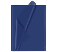 CHRORINE 60 fogli di carta velina blu navy per confezioni regalo, carta velina per fai da te, decorazioni per compleanni, vacanze, feste per ragazzi (50,8 x 36,8 cm)