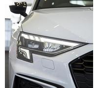 ChrOx Pellicola protettiva per fari auto, trasparente, nero fumé in TPU, accessori adesivi 2 pezzi, per Audi A3 8Y S3 2020-presente