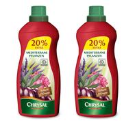Chrysal Fertilizzante Liquido per Mediterraneo Piante 2x 1200 ML - Contro Giallo