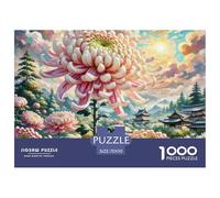 Chrysanthemum 1000 Pieces Jigsaw Puzzles For Adults Challenging Game Stress Relieving Entertainment Cultivate The Spirit of Teamwork for Adults And Kids, Age 12 Years Up 70x50cm/1000pcs