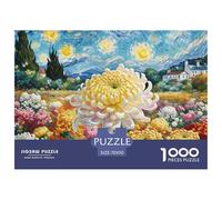 Chrysanthemum 1000 Pieces Jigsaw Puzzles For Adults Challenging Game Stress Relieving Entertainment Cultivate The Spirit of Teamwork for Adults And Kids, Age 12 Years Up 70x50cm/1000pcs