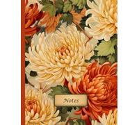 Chrysanthemum Charm: Autumn Blossoms | Chrysanthemum-Themed Notebook | 100 Lined Pages | Large Size 8.5 x 11 inches | College-Ruled | Personalized First Page