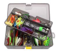 CHSEEO Kit di Esche da Pesca, 168Pcs Artificiale Pesca Richiamo Set Esche da Pesca Crankbaits Swimbait Cucchiaini da Pesca Attrezzatura di Pesca Esche Artificiali Perfetto per Pesca #2