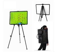 CHSEEO Lavagna Calcio con Penna, Magnete, Supporto, Gomma per Cancellare, Zaino portaoggetti Accessori, Organizzazione Giocatori Tattiche e Strategie per Allenatori di Calcio, Taglia Larga 60 * 45 CM