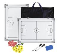 CHSEEO Lavagna magnetica a doppio scopo per tattiche di calcio, lavagna magnetica a doppio scopo, regalo per allenatori di calcio, lavagna con pennarelli magnetici, attrezzatura professionale per