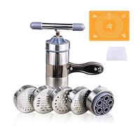 CHSEEO Macchina per la Pasta Manuale Torchio per Pasta Torchietto Stampo Pasta Maker Manuale Noodles Pressa per Pasta Fresca, Tagliatelle, Fettuccine, Lasagne, Ravioli e Spaghetti #3