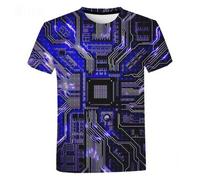 CHSLO Uomo 3D T Shirt Magliette Circuito Estivo Caccia alla Giungla Cinghiale Caccia Unisex con Stampa Digitale 3D T-Shirt Girocollo da Uomo A Maniche Corte Sciolto Fitness Elasticizzato Traspirante