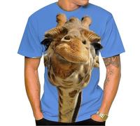 CHSLO Uomo 3D T Shirt Magliette Estate Animale di Mucca Cavallo T-Shirt Unisex con Stampa Digitale 3D Girocollo da Uomo A Maniche Corte Ampia vestibilità Fitness Elasticizzata Traspirante Top Sporti