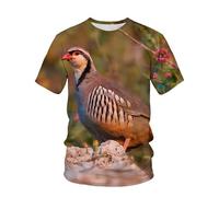 CHSLO Uomo 3D T Shirt Magliette Estate Fotografia Paesaggio All'Aperto Cane da Caccia Motocicletta T-Shirt con Stampa Digitale 3D Unisex T-Shirt da Uomo Girocollo Manica Corta Mezza Manica Elastica