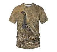 CHSLO Uomo 3D T Shirt Magliette Estate Fotografia Paesaggio All'Aperto Cane da Caccia Motocicletta T-Shirt con Stampa Digitale 3D Unisex T-Shirt da Uomo Girocollo Manica Corta Mezza Manica Elastica
