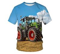 CHSLO Uomo 3D T Shirt Magliette Estate Fotografia Paesaggio Moto Sole Rosso Unisex Stampa Digitale 3D T-Shirt Girocollo da Uomo A Maniche Corte Elastico Allentato Top Oversize
