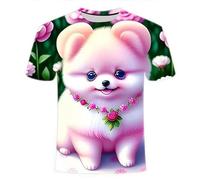 CHSLO Uomo 3D T Shirt Magliette Estate Peculiare Pecora Cavallo Leone Animale Unisex Stampata Digitale 3D T-Shirt Girocollo da Uomo A Maniche Corte Sciolto Fitness Elasticizzato Traspirante Top SPOR