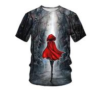 CHSLO Uomo 3D T Shirt Magliette T-Shirt Estiva con Teschio A Vela Unisex con Stampa Digitale 3D, Girocollo, Manica Corta da Uomo, Ampia, Traspirante, Elasticizzata, Mezza Manica, Sportiva, Oversize