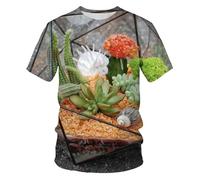 CHSLO Uomo 3D T Shirt Magliette T-Shirt Estiva con Teschio A Vela Unisex con Stampa Digitale 3D, Girocollo, Manica Corta da Uomo, Ampia, Traspirante, Elasticizzata, Mezza Manica, Sportiva, Oversize