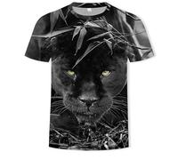 CHSLO Uomo 3D T Shirt Magliette T-Shirt Estiva Leone Tigre Animale Unisex Stampata Digitale 3D Girocollo T-Shirt Oversize da Uomo A Maniche Corte Elastica A Maniche Corte A Mezza Manica Ad Asciugatu