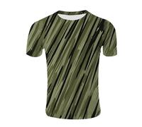 CHSLO Uomo 3D T Shirt Magliette T-Shirt Mimetica Estiva Unisex Stampata Digitale 3D Girocollo da Uomo A Maniche Corte Sciolto Fitness Stretch Top Sportivo Traspirante Oversize