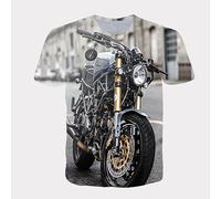 CHSLO Uomo 3D T Shirt Magliette T-Shirt Stampata Digitale 3D Unisex per Auto da Corsa Estiva Girocollo da Uomo A Maniche Corte Sciolto Fitness Stretch Top Sportivo Traspirante Oversize