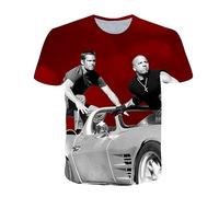 CHSLO Uomo 3D T Shirt Magliette T-Shirt Stampata Digitale 3D Unisex per Auto da Corsa Estiva Girocollo da Uomo A Maniche Corte Sciolto Fitness Stretch Top Sportivo Traspirante Oversize