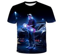 CHSLO Uomo 3D T Shirt Magliette T-Shirt Stampata Digitale 3D Unisex per Auto da Corsa Estiva Girocollo da Uomo A Maniche Corte Sciolto Fitness Stretch Top Sportivo Traspirante Oversize