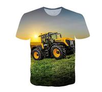 CHSLO Uomo 3D T Shirt Magliette T-Shirt Stampata Digitale 3D Unisex per Auto da Corsa Estiva Girocollo da Uomo A Maniche Corte Sciolto Fitness Stretch Top Sportivo Traspirante Oversize