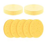 Chstarina 20 Pezzi Spugnette Viso Pulizia, Spugnette Pulizia Viso Compressa, Spugne per Viso in Cellulosa, Spugna Viso Naturale Per Pulizia Profonda Quotidiana, Esfoliazione Delicata